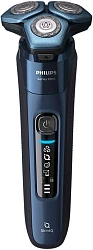 Бритва роторная Philips S7782/53 реж.эл.:3 питан.:аккум. синий/черный