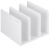 Подставка-ограничитель для книг Deli ENS006WHITE 162x162x122мм
