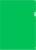 Папка-уголок Бюрократ -EE310/1GREEN A4 пластик 0.15мм зеленый