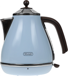 Чайник электрический Delonghi KBOV2001.AZ 1.7л. 2000Вт голубой корпус: металл/пластик