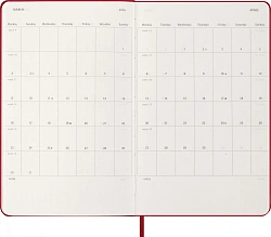 Еженедельник Moleskine CLASSIC WKNT Large 130х210мм 144стр. красный