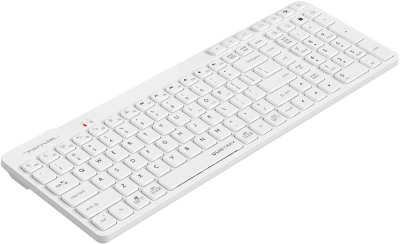 Клавиатура A4Tech Fstyler FBK27C AS белый USB беспроводная BT/Radio slim Multimedia (FBK27C AS)