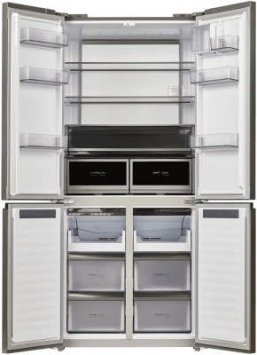 Холодильник Maunfeld MFF190NFDSX 3-хкамерн. нержавеющая сталь инвертер