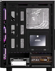 Корпус Formula Mana Geometry черный без БП ATX 4x120mm 1xUSB3.0 audio bott PSU