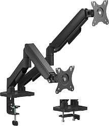 Кронштейн для мониторов Ultramounts UM740 черный 17"-32" макс.9кг крепление к столешнице поворот и наклон