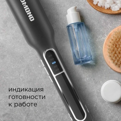 Выпрямитель Redmond HS1713 55Вт черный макс.темп.:230С покрытие:керамическое