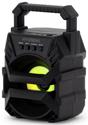 Колонка порт. Hyundai H-PS1000 черный 9W 1.0 BT/USB 10м 500mAh