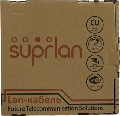 Кабель сетевой информационный Suprlan Standard 01-1028-1 кат.5E FTP 4 пары 24AWG PE внешний 305м черный