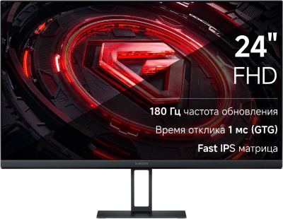 Монитор Xiaomi 23.8" Monitor G24i черный IPS LED 16:9 HDMI матовая 1000:1 250cd 178гр/178гр 1920x1080 180Hz FreeSync DP FHD 3кг