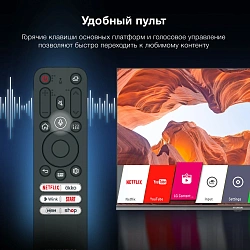 Телевизор LED Hyundai 32" H-LED32BS5100 WebOS Frameless Metal черный/серый HD 60Hz DVB-T DVB-T2 DVB-C DVB-S DVB-S2 USB WiFi Smart TV