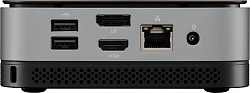 ПК Мини Osio BaseLine B51i-017 i5 1235U (1.3) 16Gb SSD512Gb Iris Xe Windows 11 Pro 64 GbitEth WiFi BT 59.85W коричневый/серебристый