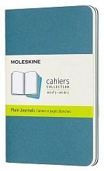 Блокнот Moleskine CAHIER JOURNAL CH013B44 Pocket 90x140мм обложка картон 64стр. нелинованный голубой (3шт)