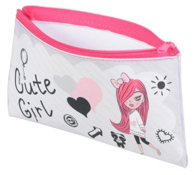 Пенал-косметичка Silwerhof 850949 Модница 1отд. 190х105мм текстиль