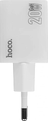Сетевое зар./устр. Hoco N46 Glorious 20W 3A (PD+QC+AFC) USB-A/Type-C универсальное белый (35301)