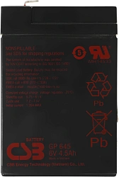 Батарея для ИБП CSB GP645 6В 4.5Ач