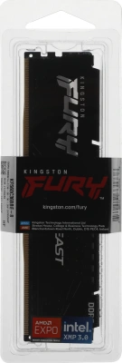 Память DDR5 8GB 6000MHz Kingston KF560C36BBE-8 Fury Beast Black Expo RTL Gaming PC5-48000 CL36 DIMM 288-pin 1.35В single rank с радиатором Ret