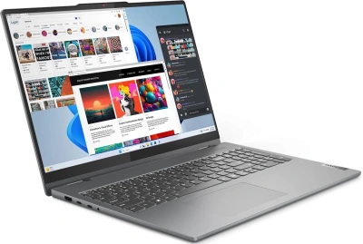 Ноутбук Lenovo IdeaPad 5 16AHP9 Ryzen 7 8845HS 16Gb SSD512Gb AMD Radeon 780M 16" OLED Touch 2K (2048x1280) без ОС grey WiFi BT Cam (83DS003WRK)