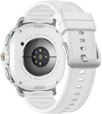 Смарт-часы Samsung Galaxy Watch 8 Classic LTE 46мм 1.34" Super AMOLED корп.серебристый рем.белый (SM-L505FZWACAU)