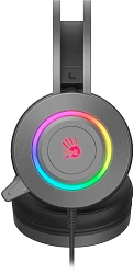 Наушники с микрофоном A4Tech Bloody G521S серый 2.3м мониторные USB оголовье (G521S)