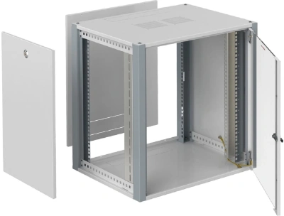 Шкаф коммутационный Sysmatrix (WP 6315.710 ) настенный 15U 600x350мм пер.дв.стекл 2 бок.пан. 60кг серый 200мм 24кг 720мм IP20 металл