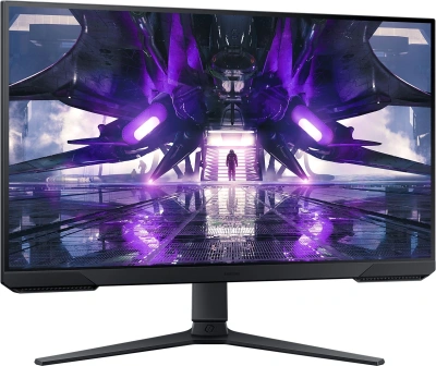 Монитор Samsung 27" Odyssey G3 S27AG320NI черный VA LED 1ms 16:9 HDMI полуматовая HAS Piv 3000:1 250cd 178гр/178гр 1920x1080 165Hz FreeSync Premium DP 4.8кг