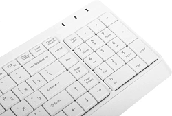 Клавиатура + мышь A4Tech Fstyler F1512 клав:белый мышь:белый USB (F1512 WHITE)