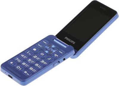 Мобильный телефон Philips E2602 Xenium синий раскладной 2Sim 2.8" 240x320 Nucleus 0.3Mpix GSM900/1800 FM microSD max32Gb