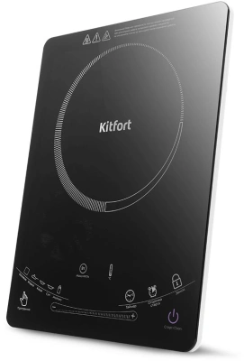 Плита Электрическая Kitfort КТ-106 черный стеклокерамика (настольная)