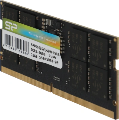 Память DDR5 16GB 4800MHz Silicon Power SP016GBSVU480F02RR OEM PC5-38400 CL40 SO-DIMM 262-pin 1.1В kit single rank OEM
