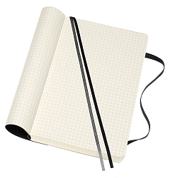 Блокнот Moleskine CLASSIC SOFT EXPENDED QP617EXP Large 130х210мм 400стр. клетка мягкая обложка черный