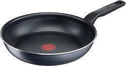 Сковорода Tefal Force 4218928 круглая 28см покрытие: Titanium ручка несъемная (с крышкой) черный (9100048323)
