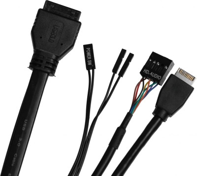 Корпус Azza Cast черный без БП ATX 3x120mm 2x140mm 2xUSB3.0 audio bott PSU