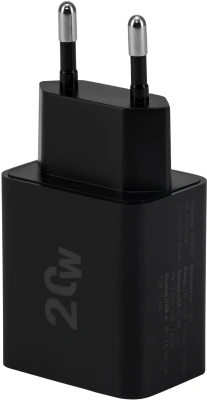 Сетевое зар./устр. Digma DGW2D 20W 3A+1A (PD+QC) USB-C/USB-A универсальное черный (DGW2D0F110BK)
