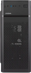 Корпус Digma DCC-MD301 черный без БП ATX 1x80mm 4x120mm 1xUSB2.0 1xUSB3.0 audio