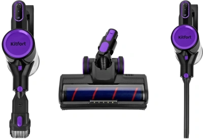 Пылесос ручной Kitfort КТ-5236 250Вт черный/фиолетовый