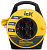 Удлинитель силовой IEK Industrial (WKP14-10-04-10) 3x1.0кв.мм 4розет. 10м ПВС 10A катушка желтый