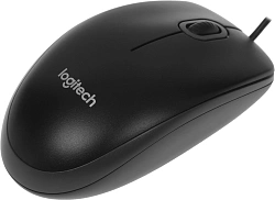 Мышь Logitech B100 черный оптическая 1000dpi USB 2but (910-003357)