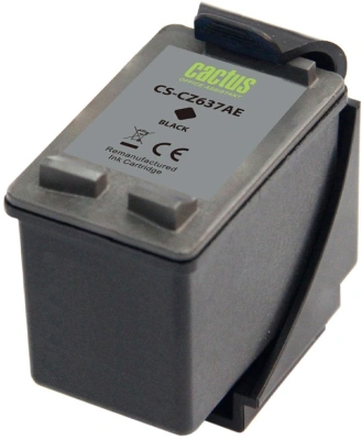 Картридж струйный Cactus CS-CZ637AE № 46 черный (33мл) для HP DJ IA 2020hc/2520hc;Ultra 2029/2529;Ultra 4729AIO