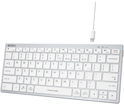 Клавиатура A4Tech Fstyler FBX51C белый USB беспроводная BT/Radio slim Multimedia для ноутбука (FBX51C WHITE)