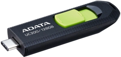 Флеш Диск A-Data 128Gb Type-C UC300 ACHO-UC300-128G-RBK/GN USB3.2 черный/зеленый