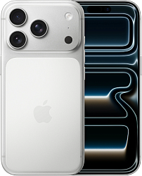 Смартфон Apple A3523 iPhone 17 Pro 256Gb серебристый моноблок 3G 4G 1Sim 6.3" 1206x2622 iOS 26 48Mpix 802.11 a/b/g/n/ac/ax/be NFC GPS Protect