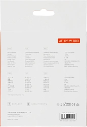 Вентилятор для корпуса ID-Cooling AF-125-W Trio 120х120x25 белый 4-pin 30дБ (упак.:3шт) Ret