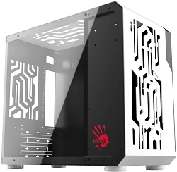 Корпус Bloody BD-CC110 белый/черный без БП mATX 5x120mm 2xUSB3.0 audio