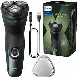 Бритва роторная Philips X3052/00 реж.эл.:3 питан.:аккум. зеленый