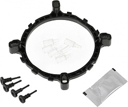 Устройство охлаждения(кулер) ID-Cooling DK-01 Soc-AM5/AM4/1200/1700/1851 черный 4-pin 29dB Al 95W 195gr Ret
