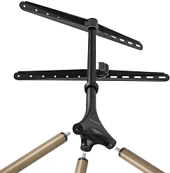 Стойка для телевизора Kromax OMEGA-11 серебристый/береза 32"-70" макс.35кг напольный фиксированный