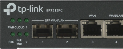 Межсетевой экран TP-Link ER7212PC 10/100/1000BASE-TX/SFP черный