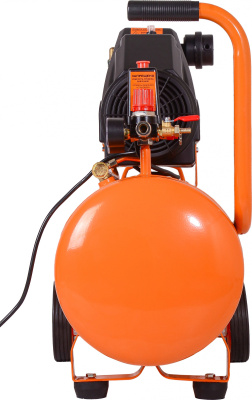 Компрессор поршневой Вихрь КП-195/50 безмасляный 195л/мин 50л 1100Вт оранжевый/черный