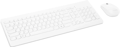 Клавиатура + мышь Lenovo 510 клав:белый мышь:белый USB беспроводная BT (GX31F38001)