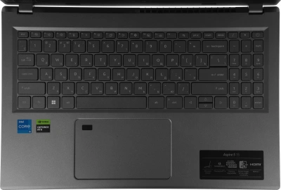 Ноутбук Acer Aspire 5 A515-58GM-54PX Core i5 13420H 16Gb SSD512Gb NVIDIA GeForce RTX 2050 4Gb 15.6" IPS FHD (1920x1200) без ОС metall WiFi BT Cam 500mAh (NX.KQ4CD.006)